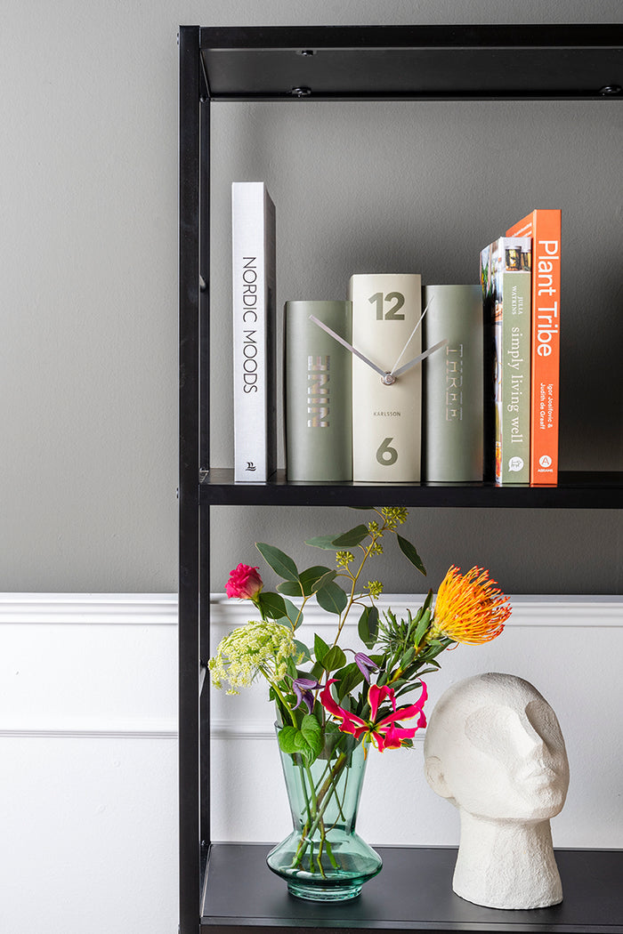 Karlsson - Tafelklok Book - Groen Paper - 20x15x20cm