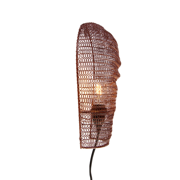QAZQA Oosterse wandlamp brons 35 cm - Nidum