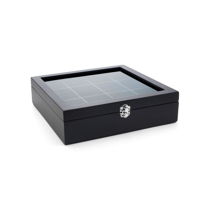 Bredemeijer Theedoos Bamboe 12-vaks - Zwart