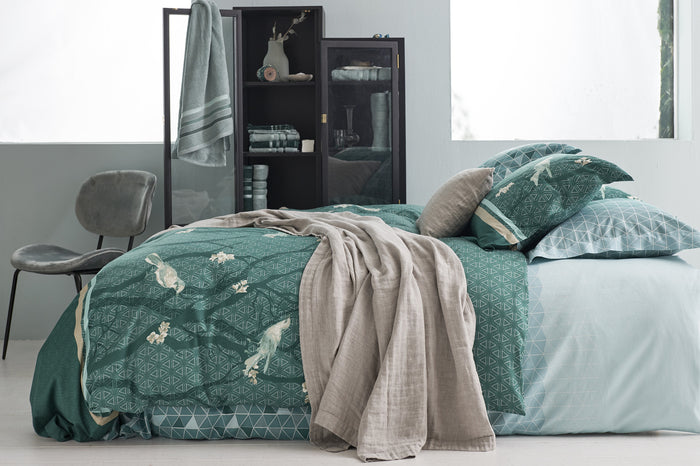 Vandyck - Dekbedovertrek UNLOCK Mint Green 240x220 cm (satijnkatoen)