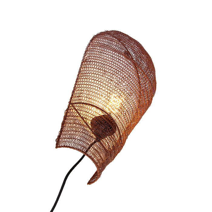 QAZQA Oosterse wandlamp brons 45 cm - Nidum