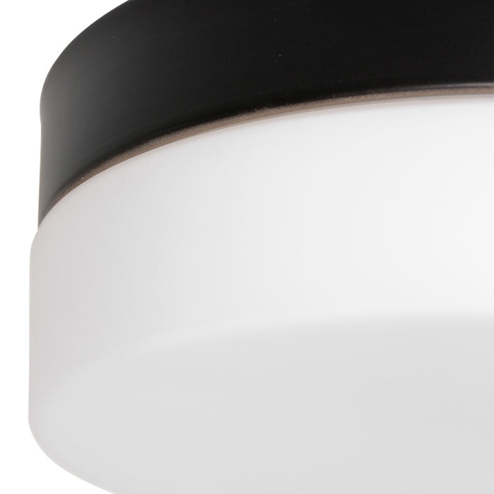 Steinhauer Plafondlamp Ikaro Ø 18 cm IP44 zwart
