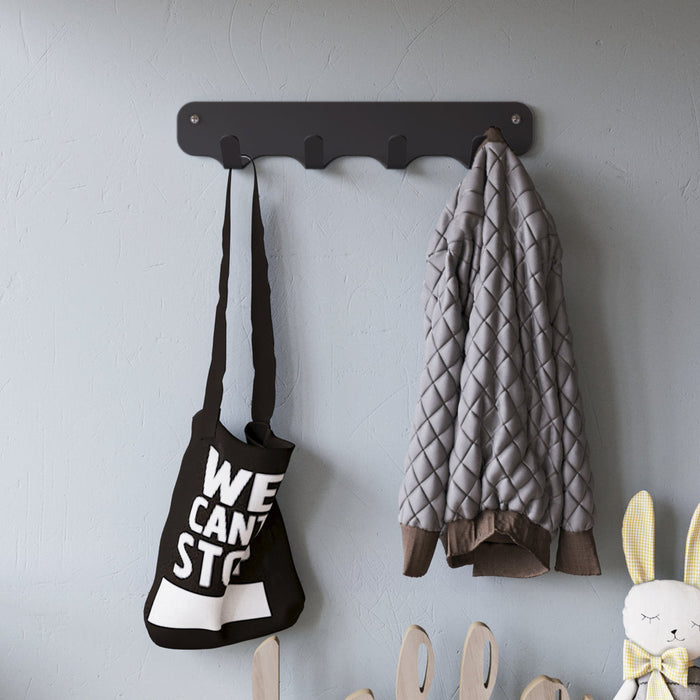 Gorillz Rounded Four - Wandkapstok - 40x6x7,8cm - Zwart