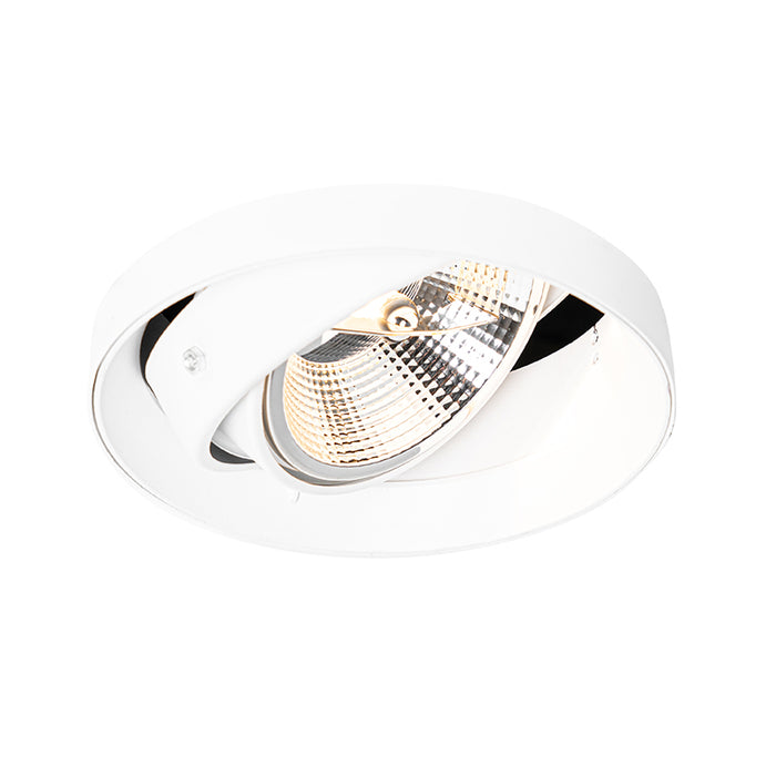 QAZQA Moderne inbouwspot wit GU10 AR111 rond trimless - Oneon