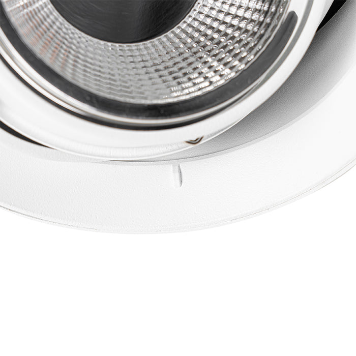 QAZQA Moderne inbouwspot wit GU10 AR111 rond trimless - Oneon