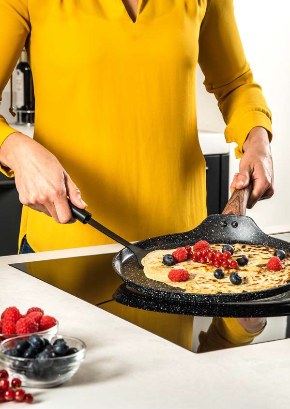 Westinghouse Pannenkoekenpan 28 cm Black Marble Wood