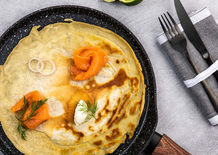 Westinghouse Pannenkoekenpan 28 cm Black Marble Wood