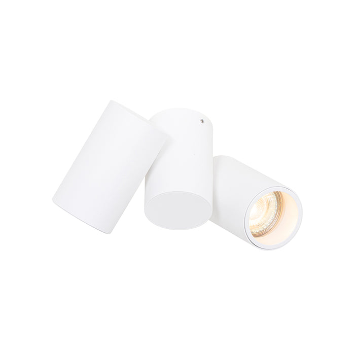 QAZQA Design spot wit 2-lichts verstelbaar - Michael