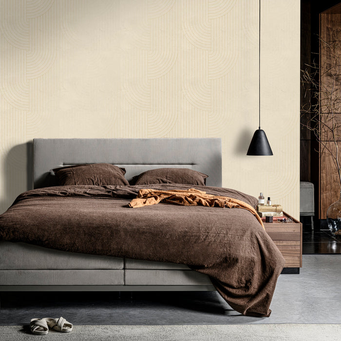 vtwonen - Vliesbehang - Broom bow flax