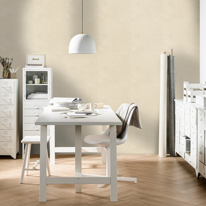 vtwonen - Vliesbehang - Broom bow flax