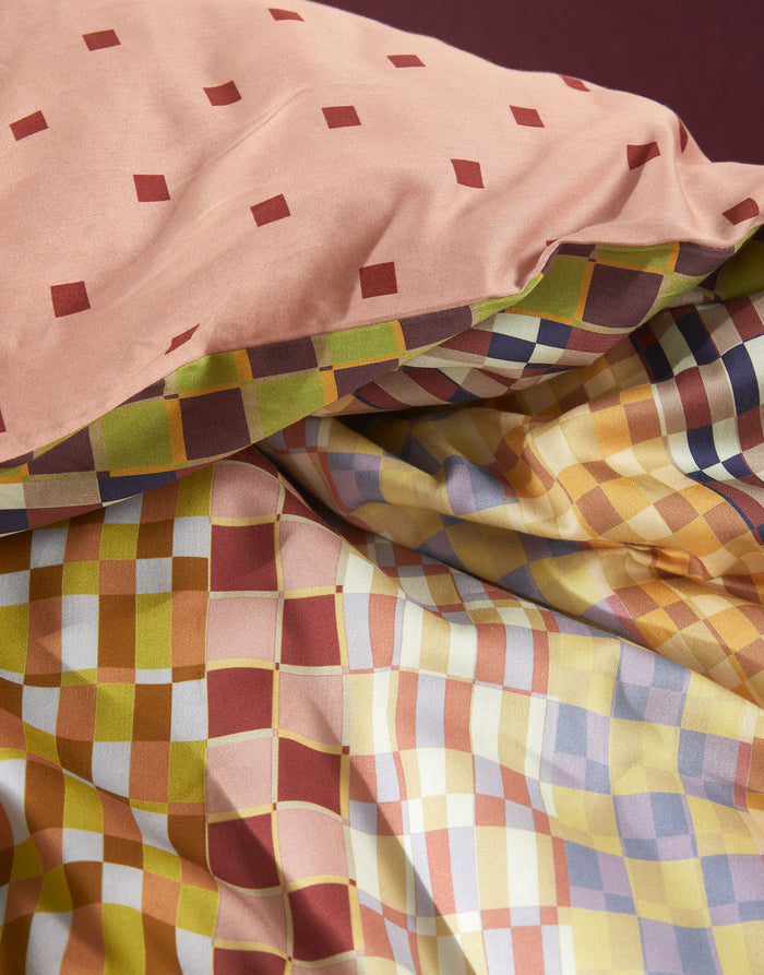 Essenza Stach Dekbedovertrek Antique pink 240 x 220 cm