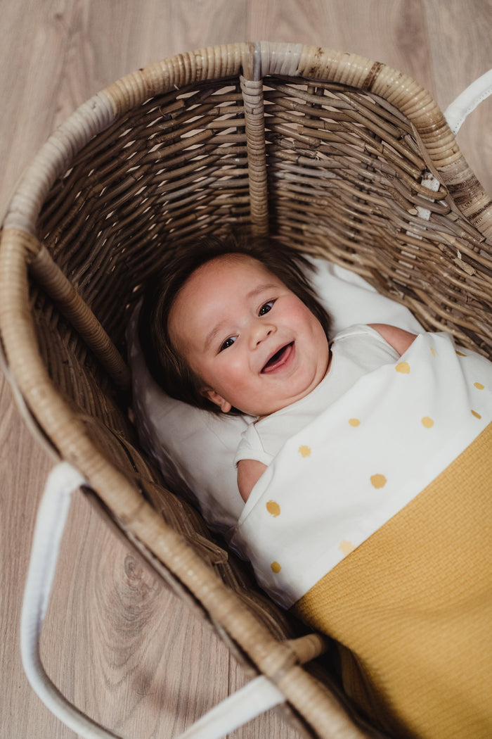 Briljant Wiegdeken Pique Zomer - oker