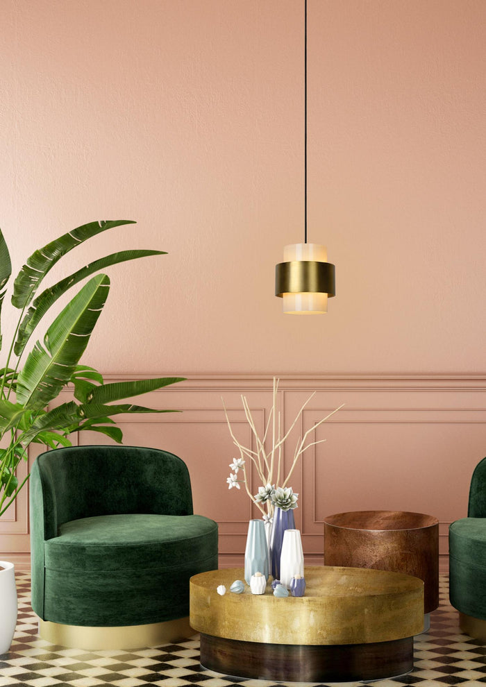 Lucide FIRMIN Hanglamp - Mat Goud | Messing