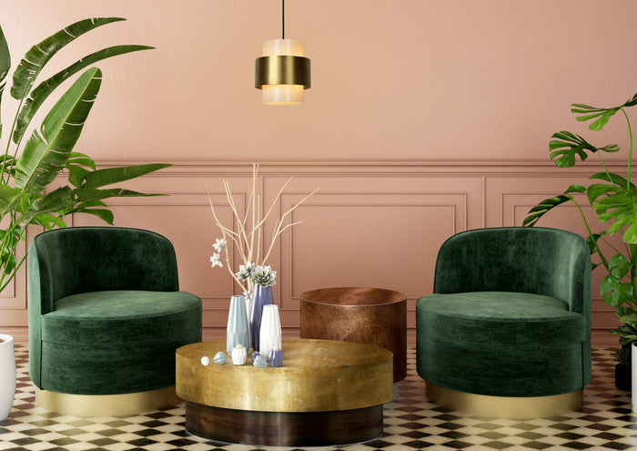 Lucide FIRMIN Hanglamp - Mat Goud | Messing