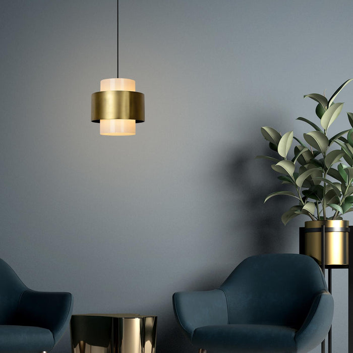 Lucide FIRMIN Hanglamp - Mat Goud | Messing