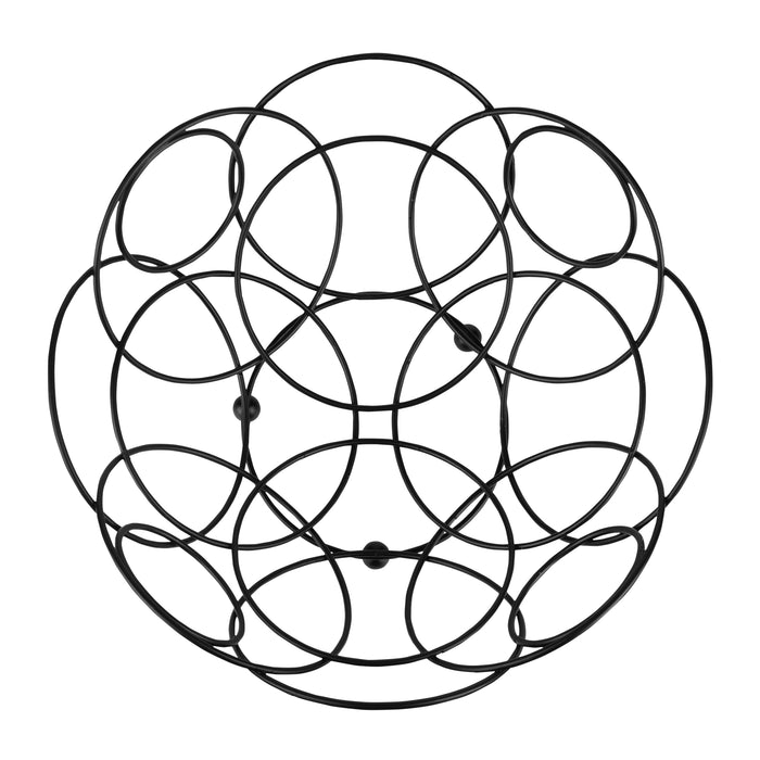 QUIVO Fruitschaal metaal rond - Zwart