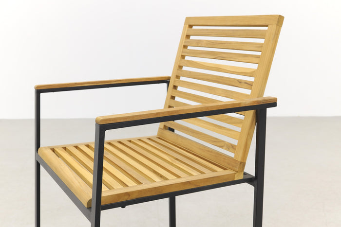 VDG Milo stapelstoel - natural teak