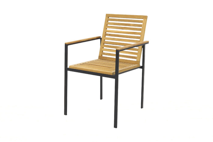 VDG Milo stapelstoel - natural teak