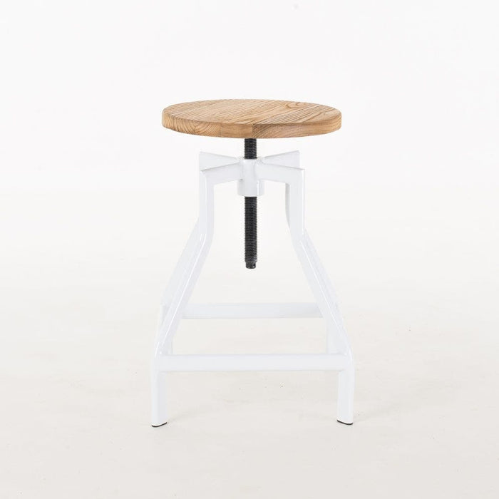 Legend Lage draaibare kruk wit - in hoogte verstelbaar