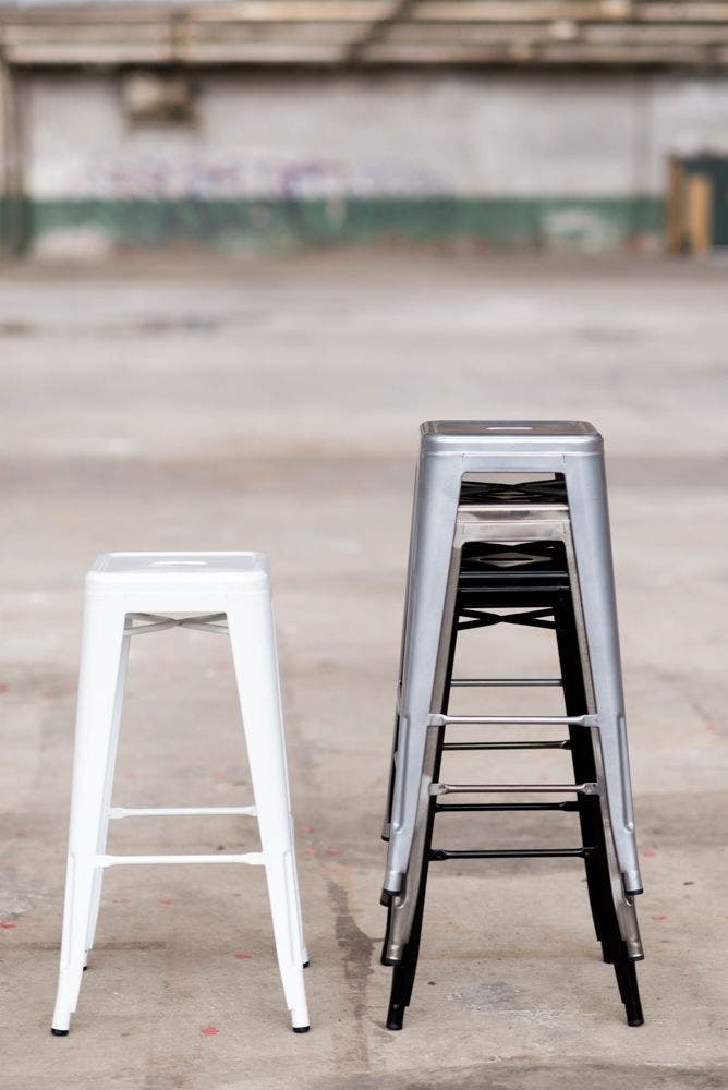 Legend Metalen barkruk zwart - 77 cm