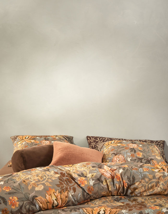 Essenza Veron Dekbedovertrek Winter brown 240 x 220 cm