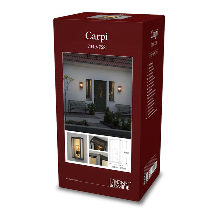 Konstsmide Carpi Wandlamp - E27 - 20.5 x 40 cm