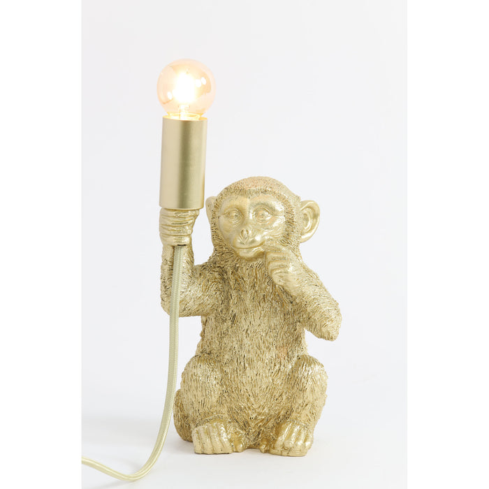 Light & Living Tafellamp Monkey - Goud - 13x12,5x23,5cm