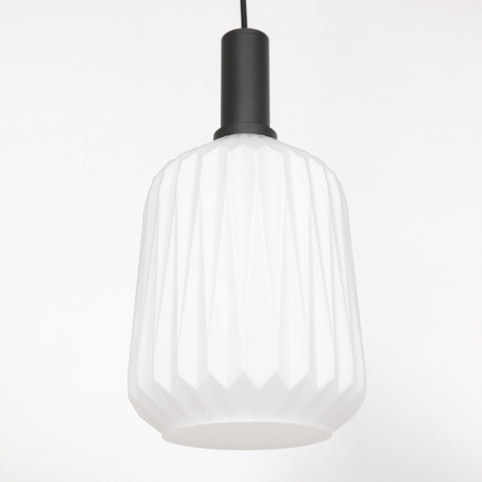 Steinhauer verre nervuré hanglamp melkglas Ø 20 cm