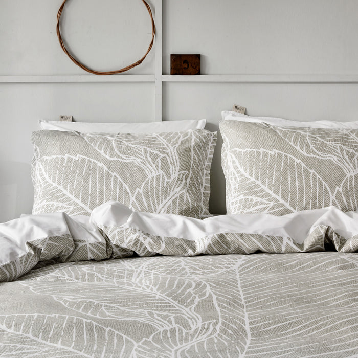 Walra Leaves & Trees Dekbedovertrek 140 x 220/240 cm - Olijfgroen