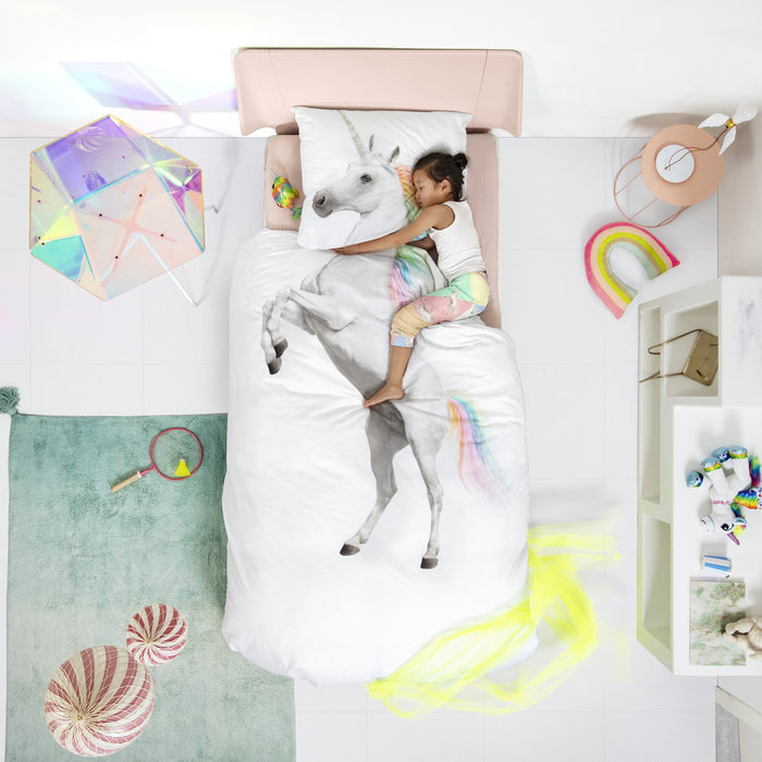 SNURK Unicorn Dekbedovertrek 140 x 220 cm