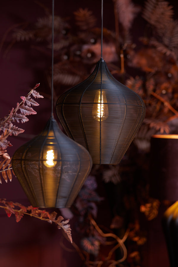 Light & Living Hanglamp Alvaro - Zwart - Ø27x29,5 cm