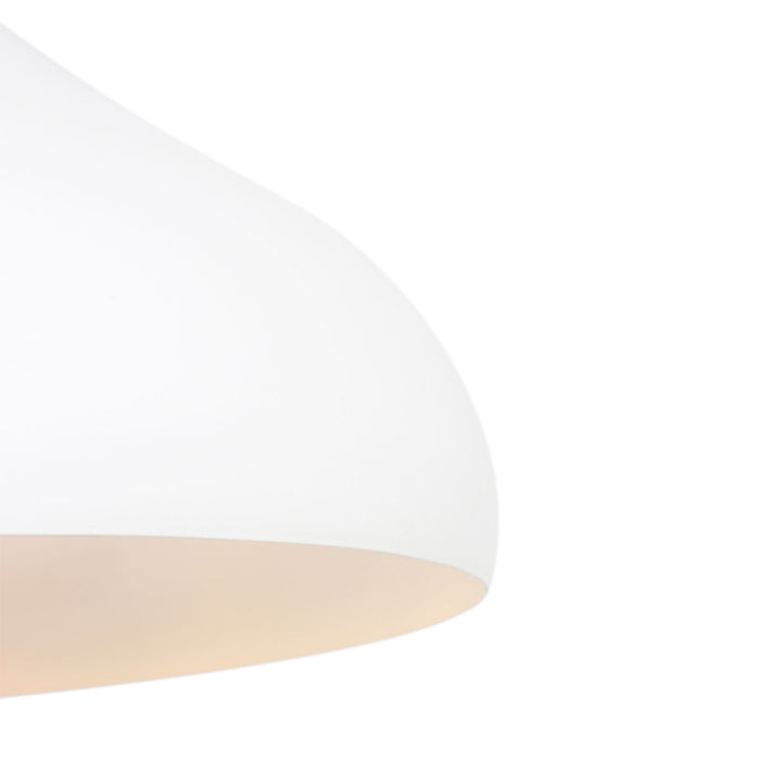 Mexlite - hanglamp - Bjorr - wit - hout metaal - Ø 33cm - E27 - 7730W