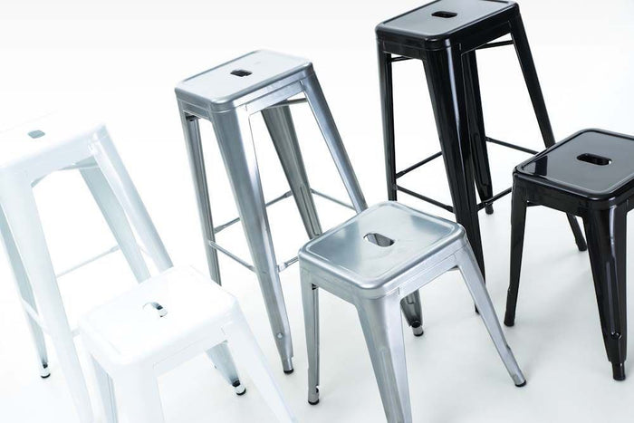 Legend Metalen barkruk wit - 65 cm