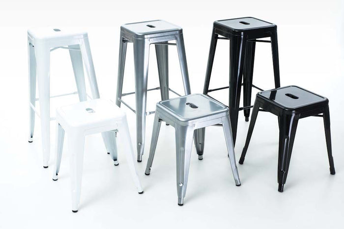 Legend Metalen barkruk wit - 65 cm