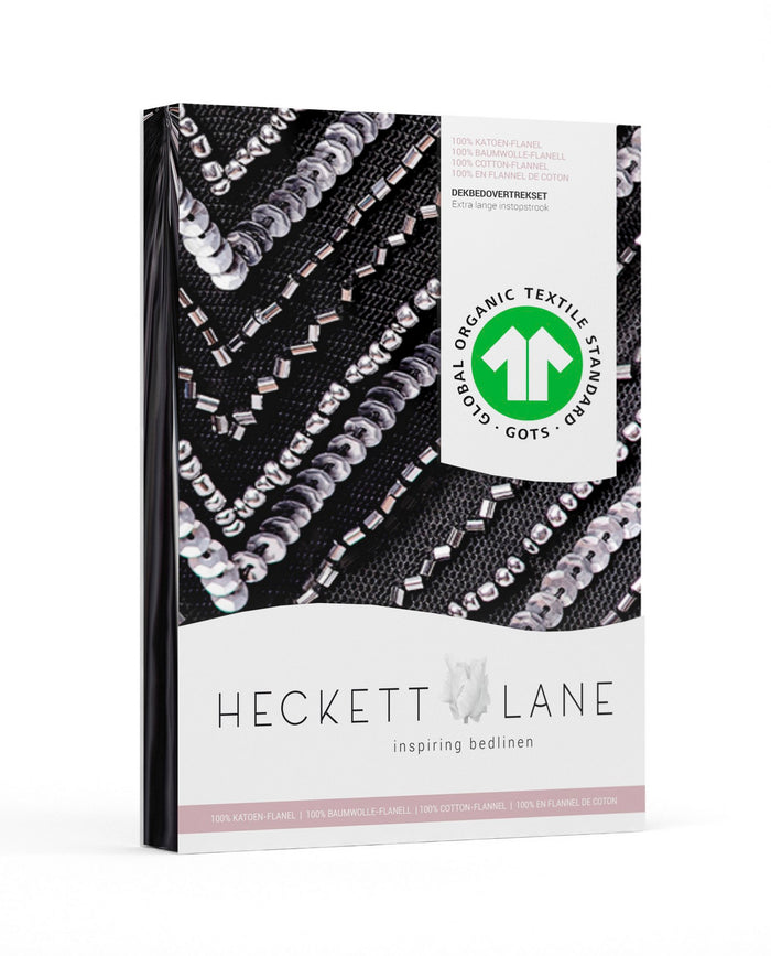 Heckett Lane Dekbedovertrek Flanel Franela - brick red