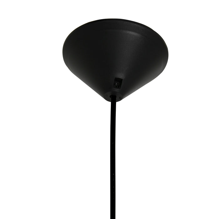 Mexlite - hanglamp - Minimalics - zwart - metaal - Ø 15cm - E27 -