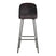 WOOOD Vogue Barkruk H 103 cm - Ecoleer - Zwart