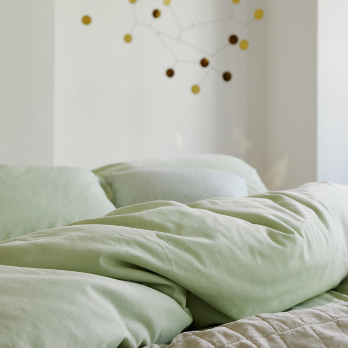 Essenza Guy Dekbedovertrek 140 x 220 cm - Pistache