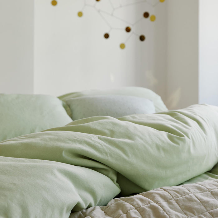 Essenza Guy Dekbedovertrek 200 x 220 cm - Pistache