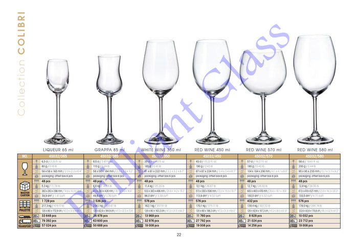 Cognac glazen COLIBRI 690ml. (6 stuk)