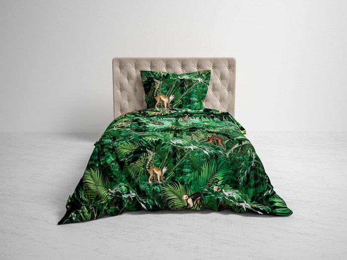 Heckett Lane Dekbedovertrek Katoen Satijn Frey - green