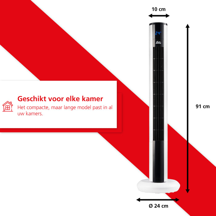Solis Easy Breezy 757 Toren Ventilator met Afstandsbediening - 91 cm