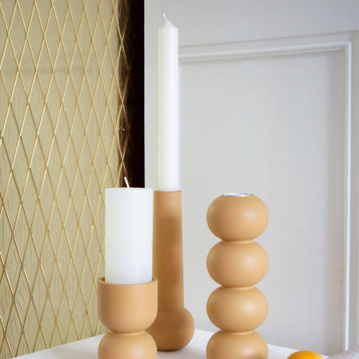 LEMON LILY, kandelaar stack 2-in-1 - old yellow