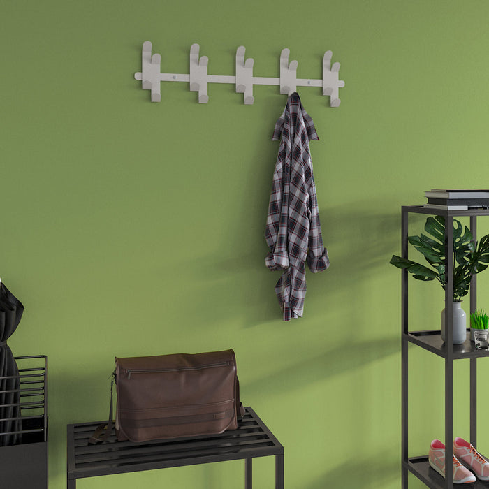 Gorillz Wandkapstok Origami - Wandkapstok - 20 haken - Wit