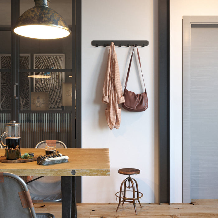 Gorillz Rounded Seven - Wandkapstok - 67 x 6 x 7,8 mm - Zwart