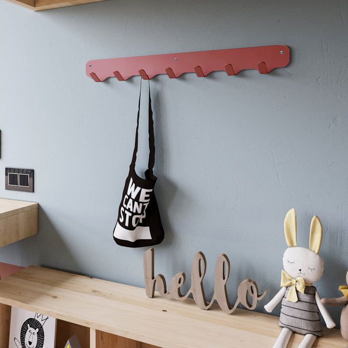 Gorillz Rounded Seven - Wandkapstok - 67 x 6 x 7,8 mm - Rood