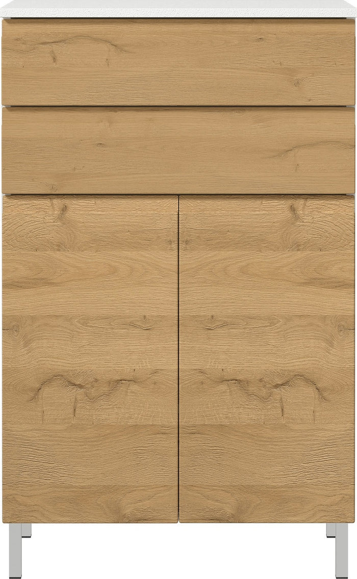 Germania Torrance Badkamerkast Laag Wit | Eiken