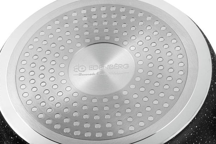 Edenberg Stonetec Line - 12-delige Luxe Pannenset van Gesmeed