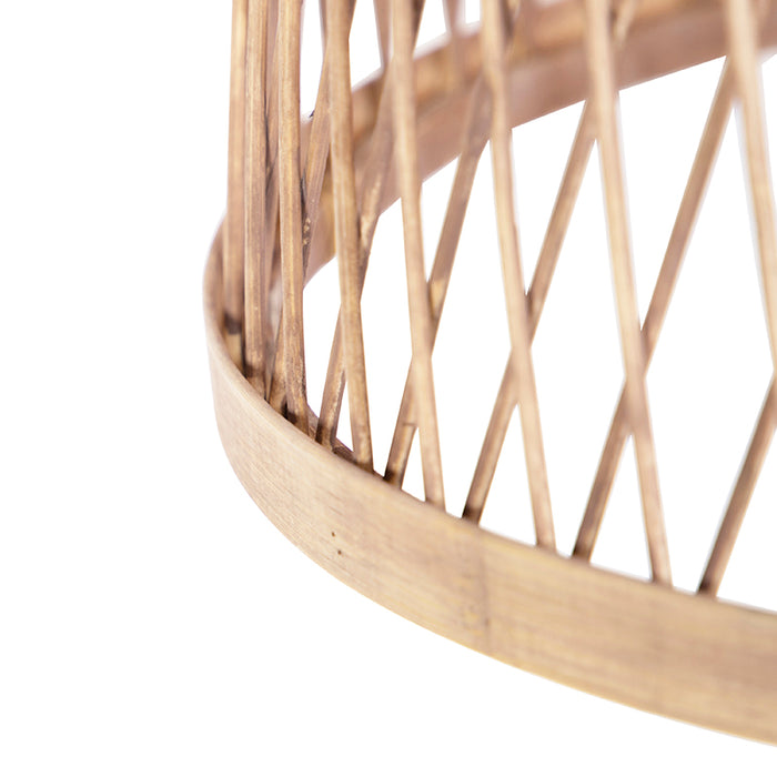 QAZQA Landelijke hanglamp touw met rotan - Calamus