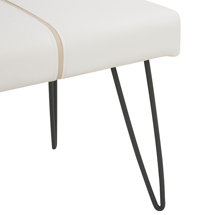 Beliani-BETIN-Slaapkamerset-Lichtbeige-160 x 200 cm-Kunstleer